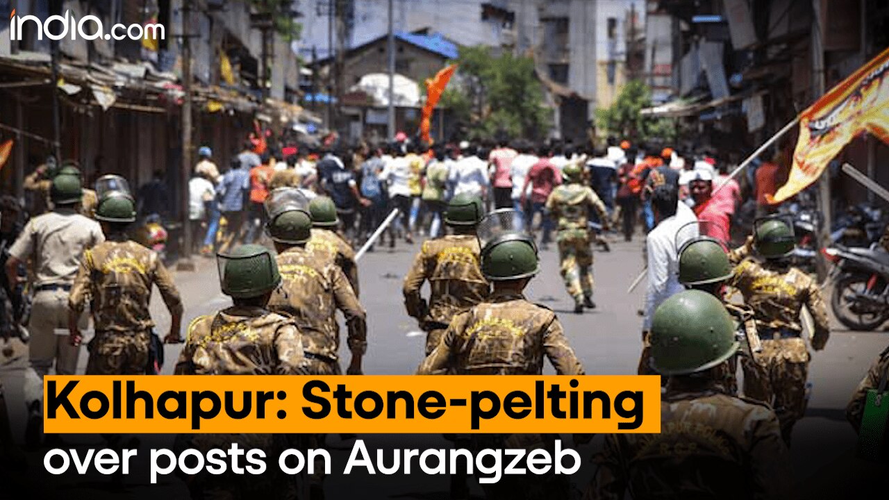 Kolhapur Clash: Stone Pelting & Violence Over Aurangzeb